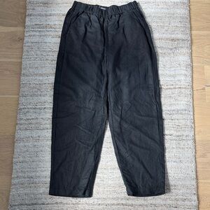 Black 100% Linen Pants
